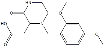 2-[1-(2,4-dimethoxybenzyl)-3-oxo-2-piperazinyl]acetic acid|