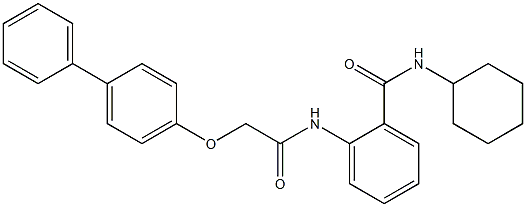 2-{[2-([1,1'-biphenyl]-4-yloxy)acetyl]amino}-N-cyclohexylbenzamide