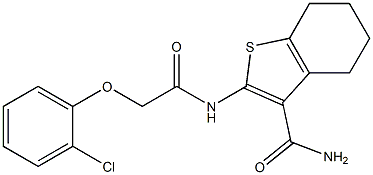 2-{[2-(2-chlorophenoxy)acetyl]amino}-4,5,6,7-tetrahydro-1-benzothiophene-3-carboxamide