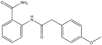 2-{[2-(4-methoxyphenyl)acetyl]amino}benzamide Structure