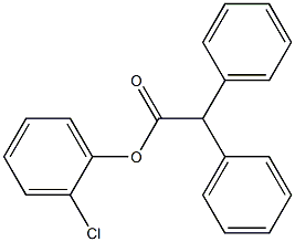 2-chlorophenyl 2,2-diphenylacetate Struktur