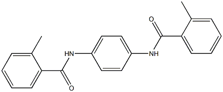 2-methyl-N-{4-[(2-methylbenzoyl)amino]phenyl}benzamide Struktur