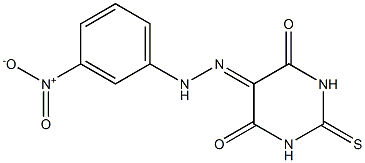  2-thioxodihydro-4,5,6(1H)-pyrimidinetrione 5-[N-(3-nitrophenyl)hydrazone]