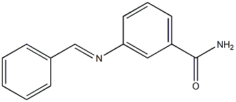 3-{[(E)-phenylmethylidene]amino}benzamide