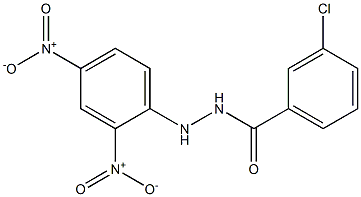 3-chloro-N'-(2,4-dinitrophenyl)benzohydrazide Struktur
