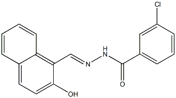 3-chloro-N'-[(E)-(2-hydroxy-1-naphthyl)methylidene]benzohydrazide