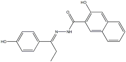 3-hydroxy-N'-[(E)-1-(4-hydroxyphenyl)propylidene]-2-naphthohydrazide