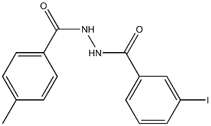 3-iodo-N'-(4-methylbenzoyl)benzohydrazide 结构式