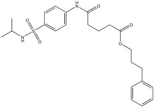 3-phenylpropyl 5-{4-[(isopropylamino)sulfonyl]anilino}-5-oxopentanoate