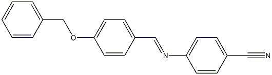 4-({(E)-[4-(benzyloxy)phenyl]methylidene}amino)benzonitrile Structure