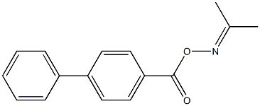 N-[([1,1'-biphenyl]-4-ylcarbonyl)oxy]-N-(1-methylethylidene)amine Structure