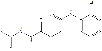4-(2-acetylhydrazino)-N-(2-chlorophenyl)-4-oxobutanamide