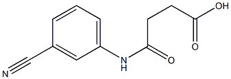 4-(3-cyanoanilino)-4-oxobutanoic acid 结构式