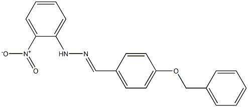 4-(benzyloxy)benzaldehyde N-(2-nitrophenyl)hydrazone,,结构式