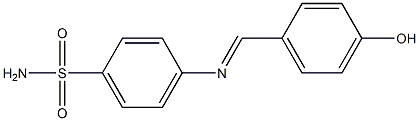 4-{[(E)-(4-hydroxyphenyl)methylidene]amino}benzenesulfonamide 结构式