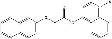 4-bromo-1-naphthyl 2-(2-naphthyloxy)acetate Structure