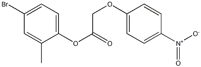 4-bromo-2-methylphenyl 2-(4-nitrophenoxy)acetate Structure