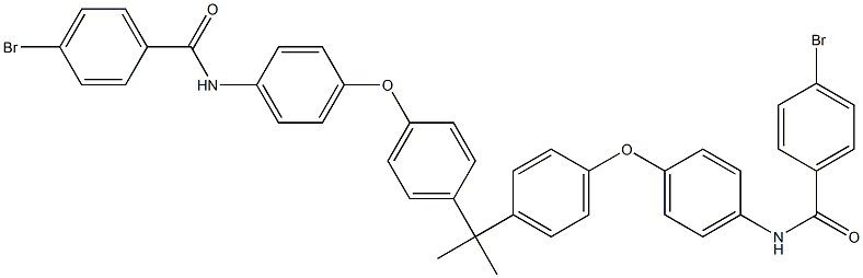 4-bromo-N-(4-{4-[1-(4-{4-[(4-bromobenzoyl)amino]phenoxy}phenyl)-1-methylethyl]phenoxy}phenyl)benzamide Structure