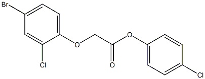 4-chlorophenyl 2-(4-bromo-2-chlorophenoxy)acetate Structure