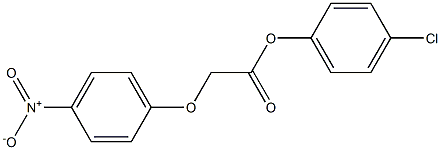 4-chlorophenyl 2-(4-nitrophenoxy)acetate 化学構造式