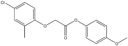 4-methoxyphenyl 2-(4-chloro-2-methylphenoxy)acetate Structure