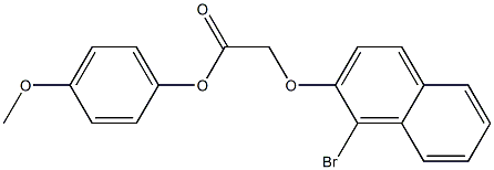 4-methoxyphenyl 2-[(1-bromo-2-naphthyl)oxy]acetate|