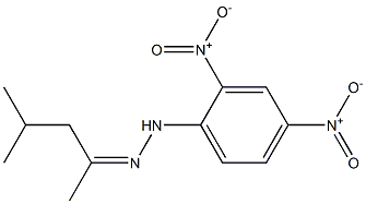 4-methyl-2-pentanone N-(2,4-dinitrophenyl)hydrazone 结构式