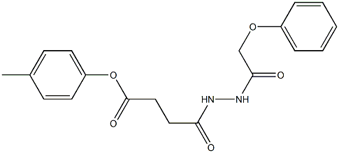 4-methylphenyl 4-oxo-4-[2-(2-phenoxyacetyl)hydrazino]butanoate