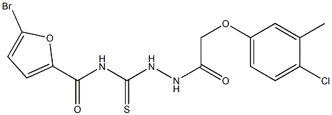  5-bromo-N-({2-[2-(4-chloro-3-methylphenoxy)acetyl]hydrazino}carbothioyl)-2-furamide
