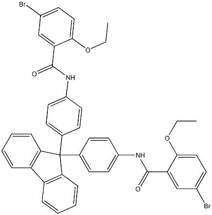 5-bromo-N-[4-(9-{4-[(5-bromo-2-ethoxybenzoyl)amino]phenyl}-9H-fluoren-9-yl)phenyl]-2-ethoxybenzamide,,结构式