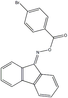 N-[(4-bromobenzoyl)oxy]-N-(9H-fluoren-9-ylidene)amine 化学構造式