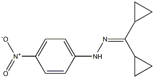 dicyclopropylmethanone N-(4-nitrophenyl)hydrazone 结构式