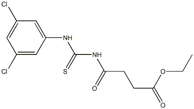 ethyl 4-{[(3,5-dichloroanilino)carbothioyl]amino}-4-oxobutanoate Structure