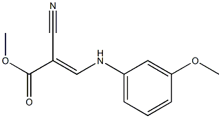 methyl (E)-2-cyano-3-(3-methoxyanilino)-2-propenoate