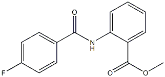 methyl 2-[(4-fluorobenzoyl)amino]benzoate Structure