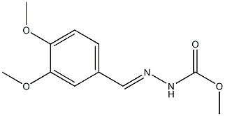 methyl 2-[(E)-(3,4-dimethoxyphenyl)methylidene]-1-hydrazinecarboxylate Structure