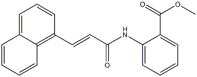 methyl 2-{[(E)-3-(1-naphthyl)-2-propenoyl]amino}benzoate
