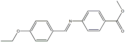 methyl 4-{[(E)-(4-ethoxyphenyl)methylidene]amino}benzoate Struktur