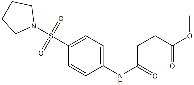 methyl 4-oxo-4-[4-(1-pyrrolidinylsulfonyl)anilino]butanoate Struktur