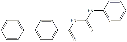 N-([1,1'-biphenyl]-4-ylcarbonyl)-N'-(2-pyridinyl)thiourea Structure
