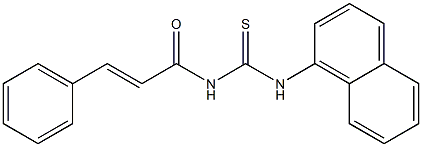 N-(1-naphthyl)-N'-[(E)-3-phenyl-2-propenoyl]thiourea,,结构式