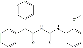 N-(2,2-diphenylacetyl)-N'-(2-methoxyphenyl)thiourea Structure