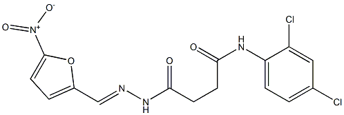 N-(2,4-dichlorophenyl)-4-{2-[(E)-(5-nitro-2-furyl)methylidene]hydrazino}-4-oxobutanamide