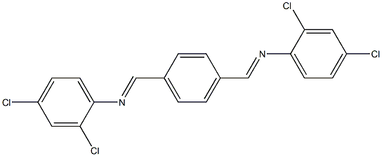 2,4-dichloro-N-[(E)-(4-{[(2,4-dichlorophenyl)imino]methyl}phenyl)methylidene]aniline