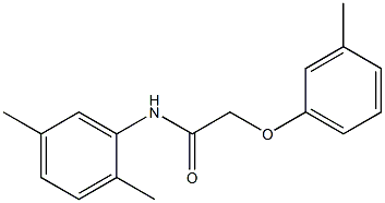 N-(2,5-dimethylphenyl)-2-(3-methylphenoxy)acetamide 化学構造式