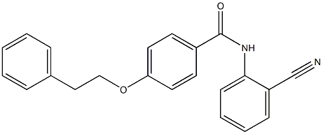 N-(2-cyanophenyl)-4-(phenethyloxy)benzamide Structure