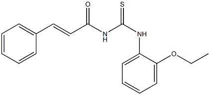 N-(2-ethoxyphenyl)-N'-[(E)-3-phenyl-2-propenoyl]thiourea Struktur