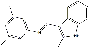3,5-dimethyl-N-[(E)-(2-methyl-1H-indol-3-yl)methylidene]aniline
