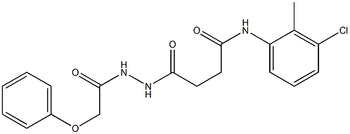 N-(3-chloro-2-methylphenyl)-4-oxo-4-[2-(2-phenoxyacetyl)hydrazino]butanamide