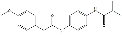 N-(4-{[2-(4-methoxyphenyl)acetyl]amino}phenyl)-2-methylpropanamide|